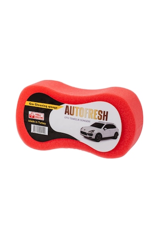 Autofresh Kıvrımlı Yumuşak Araç Yıkama ve Temizleme Süngeri 3'lü