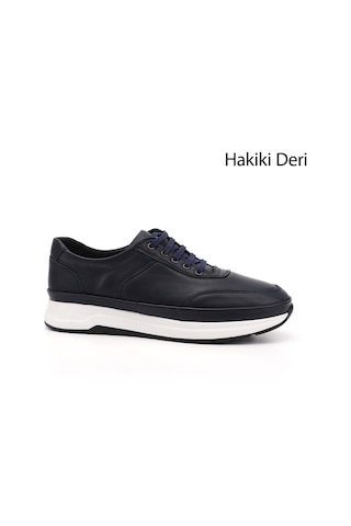 Gönderi(R) Erkek Lacivert Antik Bağcıklı Hakiki Deri Comfort Sneaker Ddma80442139 Lacivert