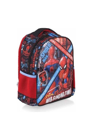 Lisanslı Karakter Figürlü Anaokulu Çantası , Çift Gözlü Kalemlik Lisanslı Suluk Matara Spiderman