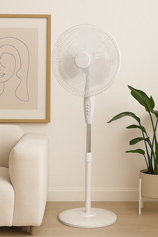 Girist Gr30 Merkür 3 Kademeli Ayaklı Vantilatör 40 Cm Beyaz