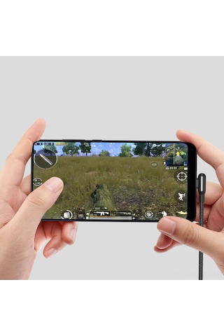 Suofeng Wsken Renkli Işıklı Type-c Eğik Uçlu Veri Şarj Kablosu Siyah 120cm - Oyun İçin Ideal, Hızlı Şarj Ve Veri Transferi