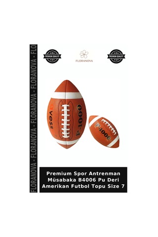 Premium Spor Antrenman Müsabaka B4006 Pu Deri Amerikan Futbol Topu Size 7 Diğer