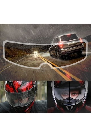 Motosiklet Kaskı İçin Yağmur Kaydırıcı Film 4887 1