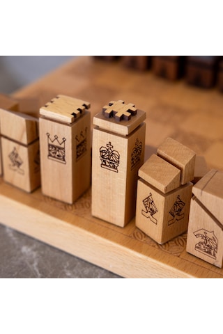 Ahşap Satranç Takımı Taş Seti