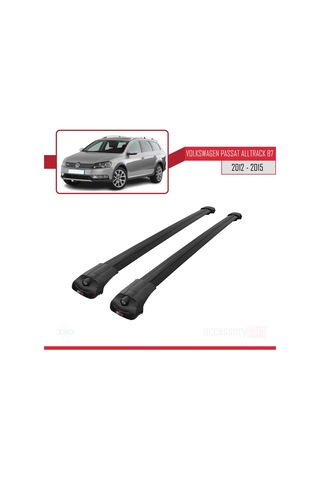 Vw Passat Alltrack B7 2012-2015 Arası İle Uyumlu Ace-1 Ara Atkı Tavan Barı Siyah