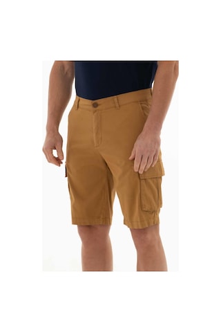 AR-MA Arma Erkek Kargo Cepli Regular Fit Parça Boyama Kısa Şort Y25505278401 Kahverengi