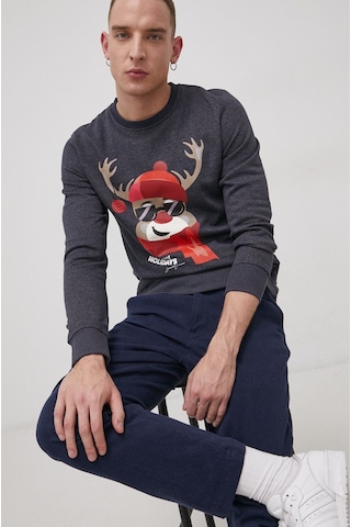 Jack & Jones Jack Jones Erkek Sweatshırt 12198379-navy Lacivert