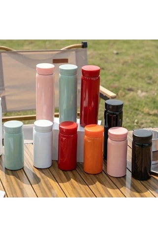 Trendooze Cloud011 Siyah 300ml Paslanmaz Çelik Termos, Vakumlu Sızdırmaz Kapaklı Hediye Edilcek Siyah