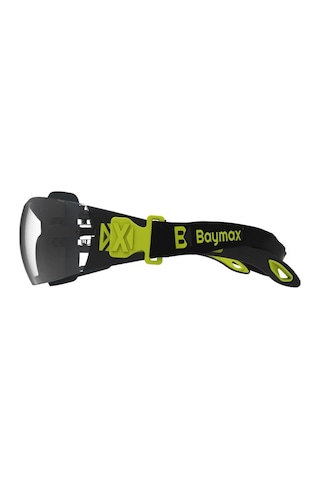 Tr Bx-2500 Comfort Dual Antifog Şeffaf Buğu Yapmayan Toz Çapak Koruyucu Uv Korumalı Laboratuvar İşçi İş Güvenl