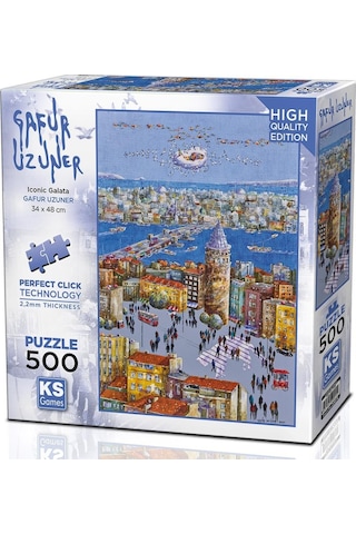 Ks Games 500 Parça Galata Kulesi Puzzle - Gafur Uzuner