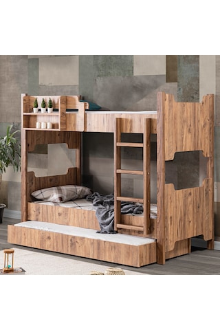 Mdf Profil Ranza , Avrasya Ayrılabilir Yavrulu Ranza 2 Adet Comfort Yatak 90 X 200 CM
