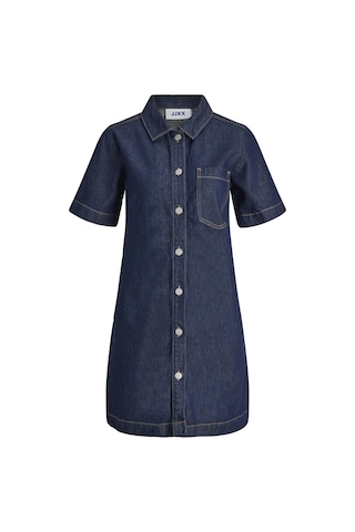 Jack & Jones Kadın Gömlek Yaka Denim Elbise - Mara - 12286777 Dark Blue Denim