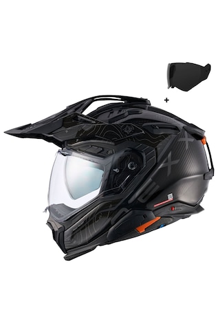 Nexx X.wed 3 Furka Karbon Enduro Motosiklet Kaskı Siyah - Gri