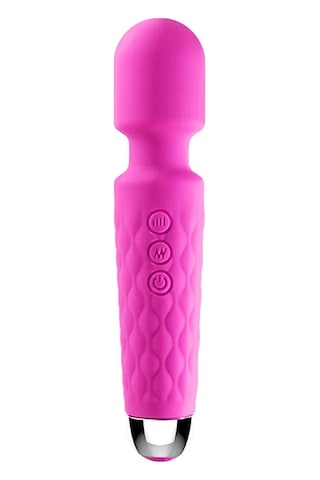 Pembe Tilki Bükülebilir Başlıklı Wand Vibratör Pembe
