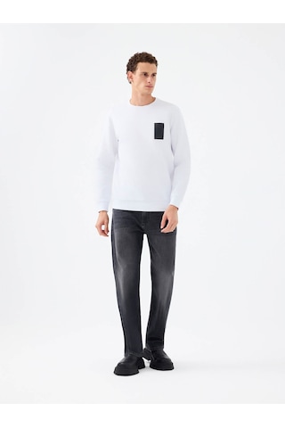 Loft Beyaz Erkek Sweatshirt Lf2041111 Beyaz