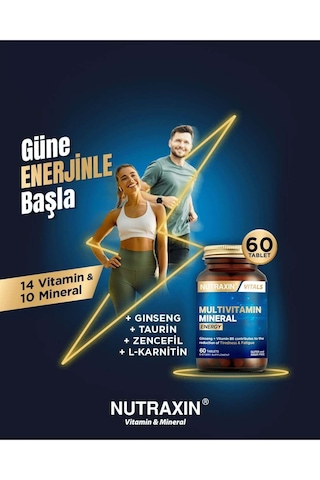 Nutraxin Multivitamin Mineral Energy 3 x 60 Tablet