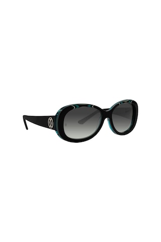 Cartier Emerald Gren Cat Eye Zümrüt Yeşil Siyah Gri Kedi Gözü Kadın Güneş Gözlüğü T8200938 Siyah - Yeşil