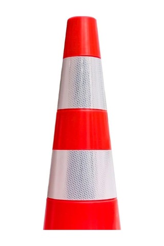 10'lu Pvc Trafik Konisi Seti 90 Cm Çift Reflektifli -3731