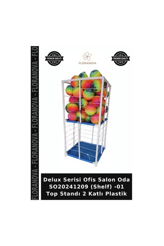 Delux Serisi Ofis Salon Oda So20241209 Shelf -01 Top Standı 2 Katlı Plastik