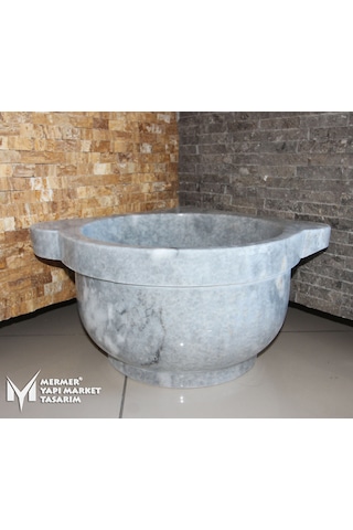 Afyon Gri Mermer Düz Köşe Kurna