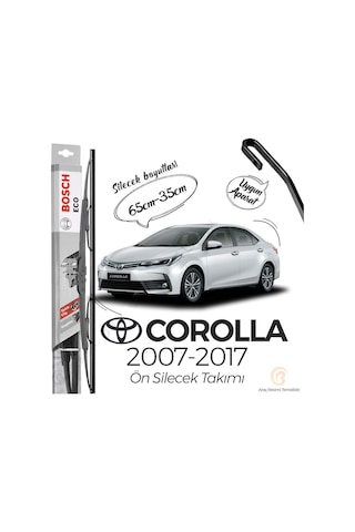 Bosch Eco Toyota Corolla Uyumlu 2007 - 2017 Ön Silecek Takımı
