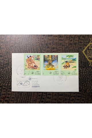 Cuba / Küba 1985 İlk Gün Zarfı Exp. Filatelica İnternational Espamer '85