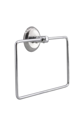 Krom Renk Vidalı Kare Havluluk Lavabo Banyo Mutfak Aparat Standı Bez Havlu Askısı Paslanmaz Metal Genel