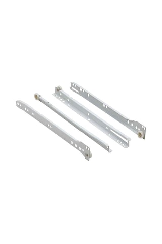 Samet 450mm Beyaz Bantlı Çekmece Rayı 1 Takım Alüminyum