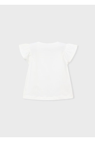Mayoral Kız Çocuk T-shirt 3007 Ekru