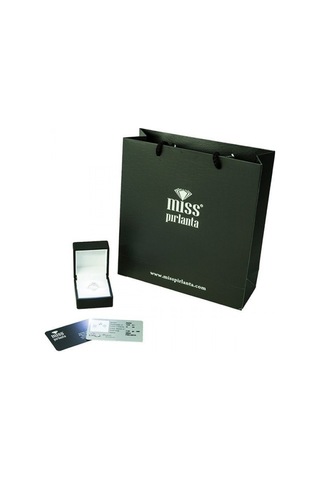 0,20 Karat Baget Pırlanta Hızma - 18 Ayar Beyaz