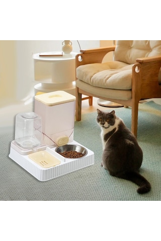 Suntek Otomatik Kedi Tiryakisi Besleyici Evcil Kase-ile-sarı