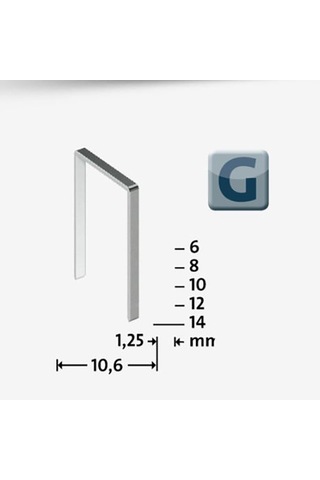 Novus Geniş Zımba Teli 53f/14 Galvaniz 600 Adet