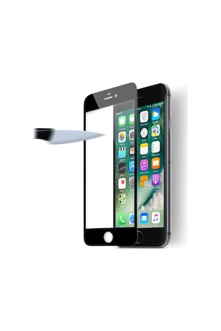 Apple iPhone Uyumlu 8 Plus Ekran Koruyucu-ceramic Screen Protectoor -ekran Koruyucu Siyah