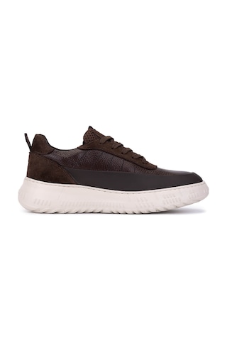 Tamer Tanca Erkek Hakiki Deri Kahverengi Sneakers & Spor Ayakkabı 1093 1560 Erk Ayk Sk25-26 Kahve