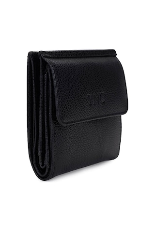 Tamer Tanca Unisex Hakiki Deri Siyah Havyar Cüzdan 688 1415 Czdn Y25 Sıyah Hvyr Siyah