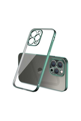 Apple Uyumlu iPhone 13 Pro Kılıf Zore Gbox Kapak Koyu Yeşil