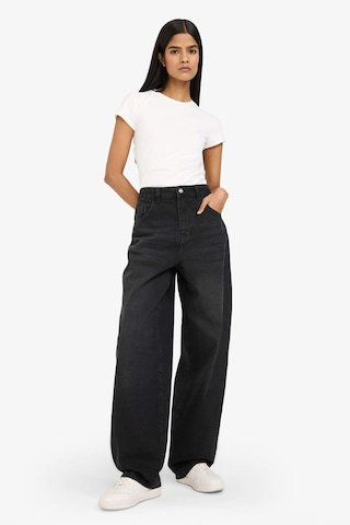 Defacto Baggy Fit Yüksek Bel Uzun Jean Pantolon G8021ax26spnm40 Siyah-nm40
