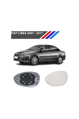 Fıat Lınea Ve Grande Punto İçin Sol Ayna Camı Elektirikli 71740498 Gri