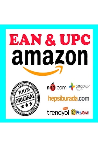 Amazon Barkod Kodu Ean Upc 100 Adet Gs1 Kayıtlı