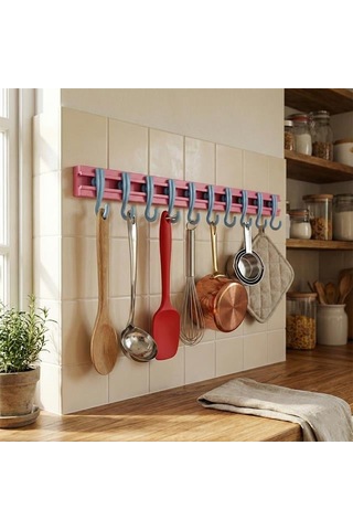 Sn-29183 Yapışkanlı 30 Cm Banyo Organizer Askılık Beyaz