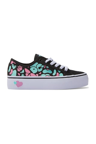Dc Shoes Adjs300280 Manual Platform Black/crazy Pink/turquoise Kadın Sneaker 001