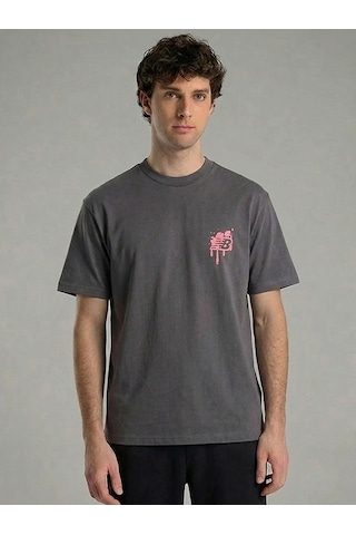 Nb Lifestyle Men Tshirt Erkek Gri T-shirt - Mnt1649 Gri