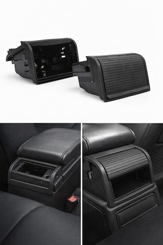 Bmw E46 Arka Küllük Kapak Arka Konsol Küllük Komple Set Arka Kol Dayama Küllük E46 Sedan Coupe Cabrio Uyumlu 1pc