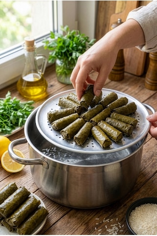 2'li Yanmaz Yapışmaz Tencere Dibi Koruyucu Dolma Ve Sarma Pişirme Aparatı Altlığı Açık Gri