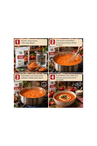Chefs New Joy Domates Çorbası 3000 Gr Tomato Soup Hazır Çorba