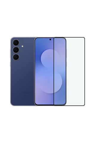 Safeus Tam Kaplayan Parmak İzi Bırakmayan Safir Ekran Koruyucu Cam , Samsung S25 Fe İle Uyumlu
