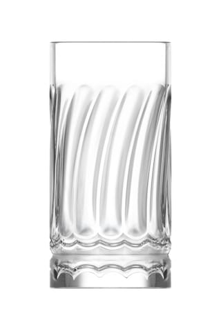 Lav Wave Cam Meşrubat Bardağı 6'lı 390 ml (Büyük Su/Soğuk Kahve/Kokteyl Bardağı )