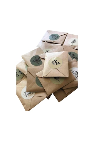 50 Adet Minik Kraft Zarf 7x9 Cm - Saman Kağıdı 5844587441012