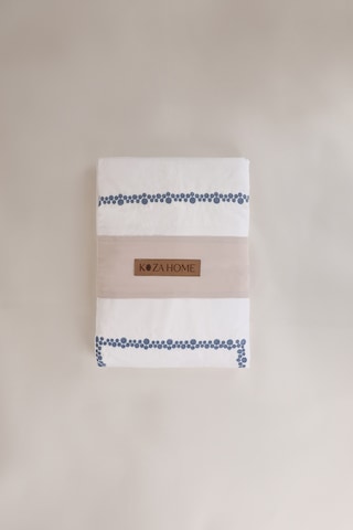 Pure Beyaz Leopar Nakışlı Nevresim Takımı 200x220 4703 Beyaz
