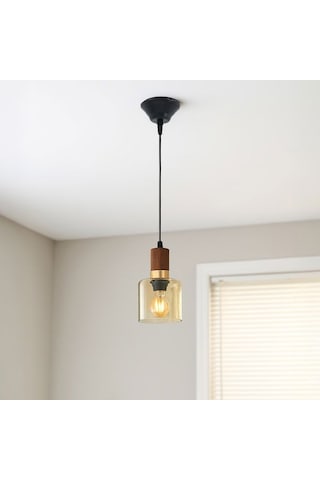 Correx Simurg Tekli Cam Sarkıt Kahverengi / Siyah